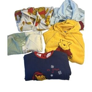 Vtg Infant Toddler Pooh Bear Romper Lot Nostalgic Comfy 6-9 Months 24 Months